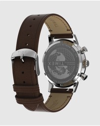 TIMEX - Marlin® Chronograph Tachymeter 40mm Leather Strap Watch