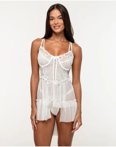 One Empire - Kallie White Babydoll