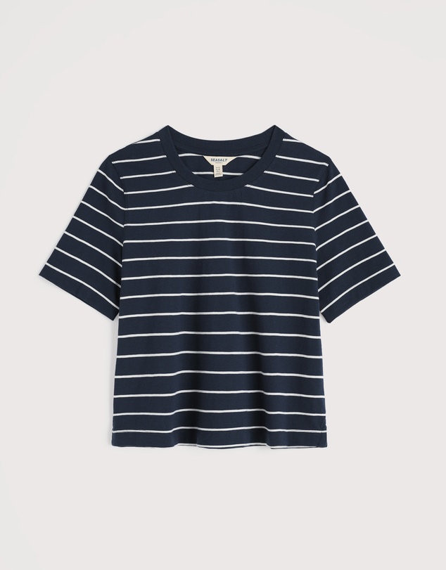 Seasalt - Seasalt Cornwall Navy Copseland T-Shirt Jersey