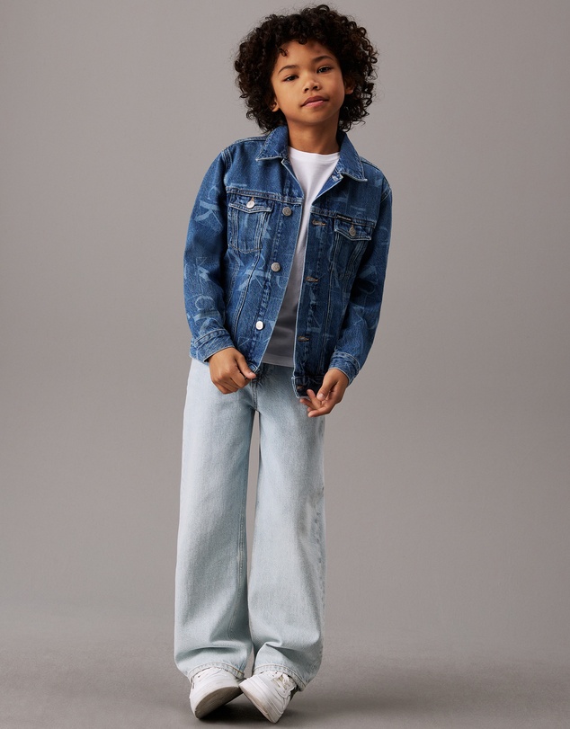 Calvin Klein Jeans - Boys Denim Logo Trucker Jacket