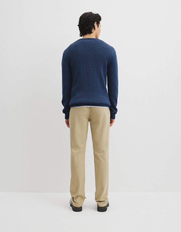 Country Road - Long Sleeve Cotton Crew Neck Knit