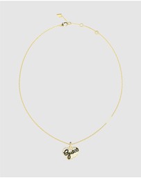 GUESS - Gold-Tone Vintage Guess Heart Necklace