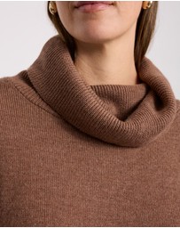 David Lawrence - Roll Neck Gilet Top