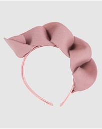 Max Alexander - Felt Dusty Pink Spiral Fascinator