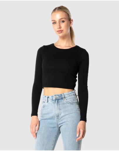 ONEBYONE - Classic Longsleeve Crop Tee