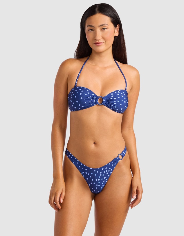 Seafolly - Dolce Dot Ring Front Bandeau Bikini Top