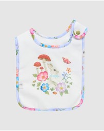 Fleur Harris - 'Bunny Forest' Dandy Duo Bibs in Cornflower
