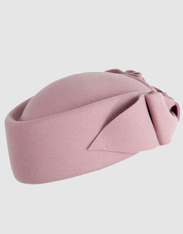 Max Alexander - Felt Dusty Pink Pillbox Hat