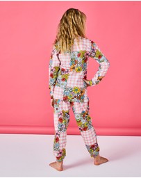 Kip&Co - Garden Wonders Organic Cotton LS Top Pants Pyjama Set - Kids-Teens