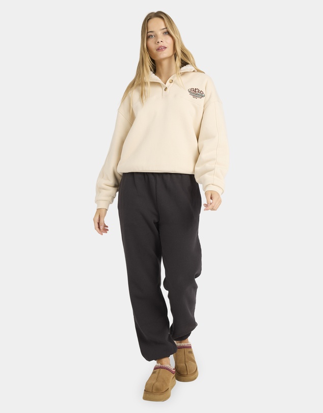 Billabong - Womens Classic Vibes Button Down Fleece Jumper