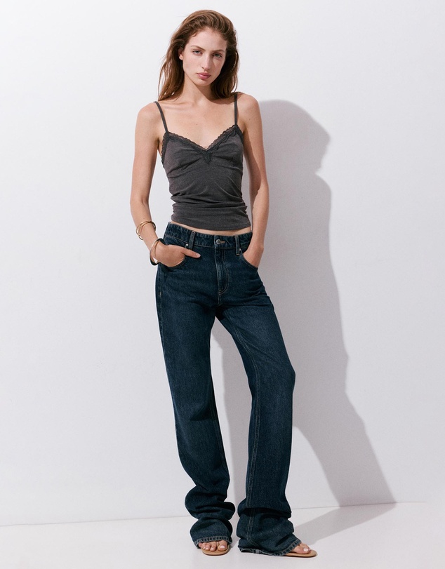M.N.G - V-Neck Lace Top