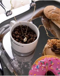 Wanderlust + Co - Coffee On The Gold Necklace