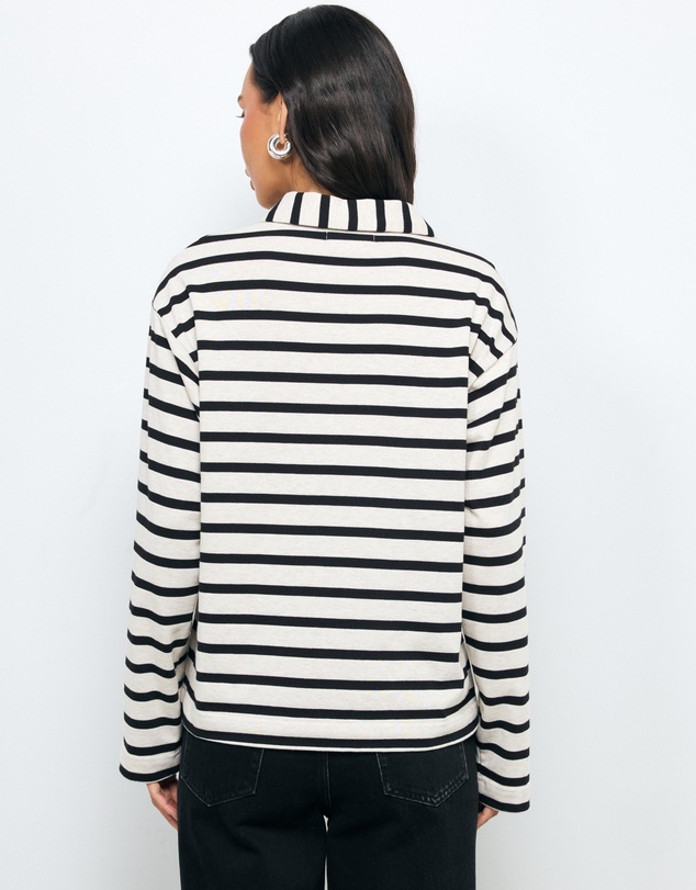 AERE - Stripe Cotton Polo