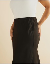 Atmos&Here Curvy - Nya Slip Maxi Skirt