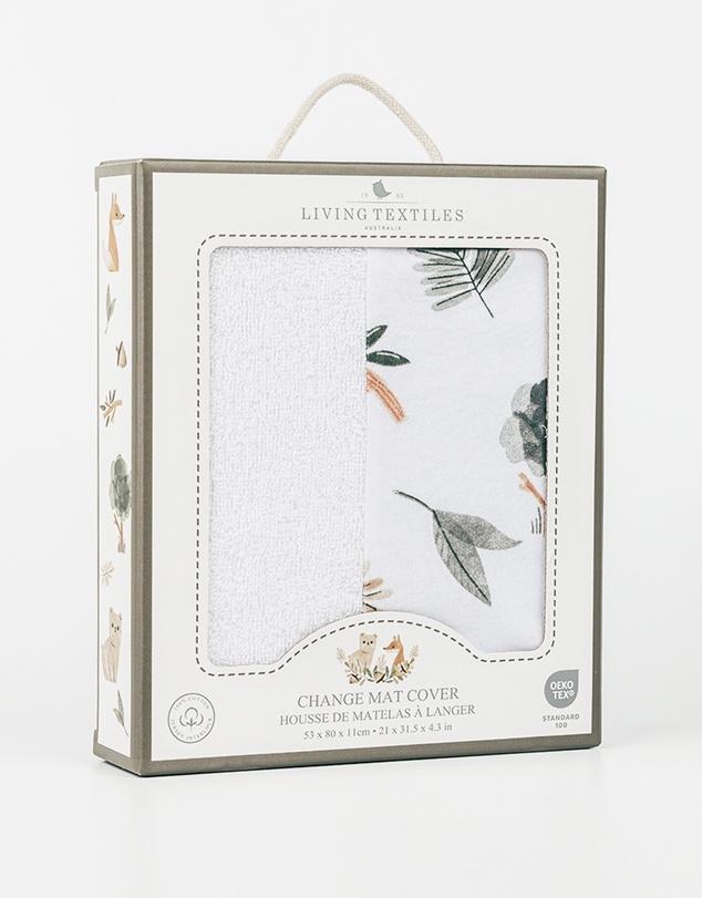 Living Textiles - Jersey Change Mat Cover - Forest Retreat