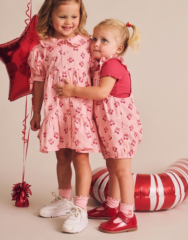 Huxbaby - Cherry Pie Frilly Playsuit - Babies
