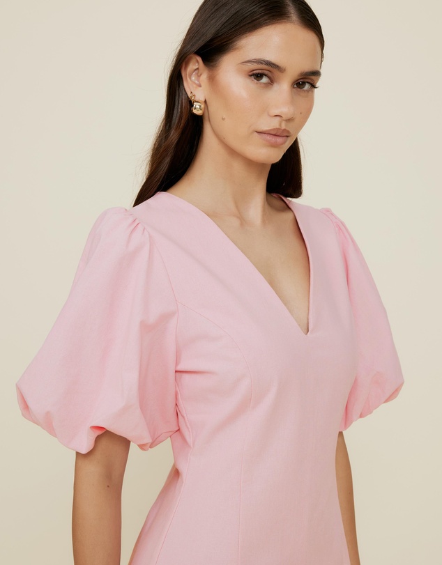 The Fated - Puff Sleeve Mini Dress