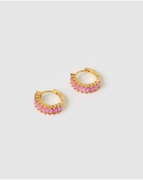 Izoa - Celine Huggie Earrings
