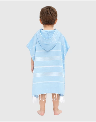 Tolu Australia - Baby Blue Kids Hooded Beach Towel