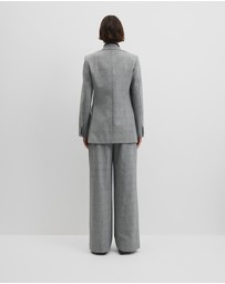 Country Road - Glen Check Double Breasted Blazer