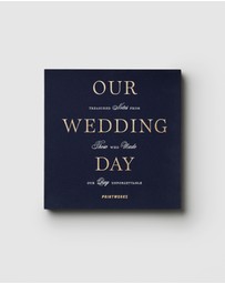 Printworks - Printworks Wedding Guest Book-Dark Blue