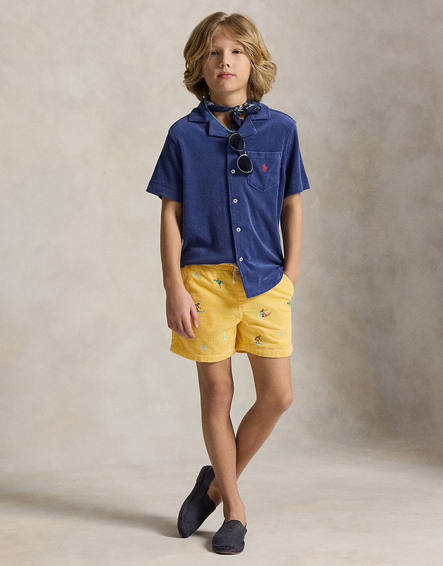 Polo Ralph Lauren - Polo Prepster Embroidered Corduroy Shorts - Teens