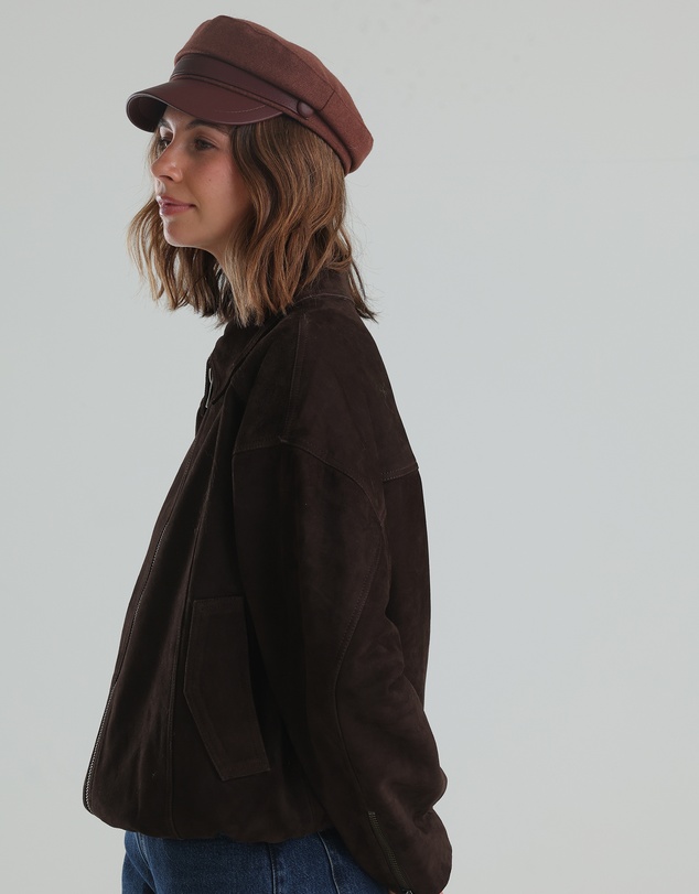 Morgan & Taylor - Keira Paper Boy Cap in Brown