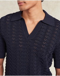 Che - Ripple Open Neck Polo