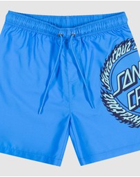 Santa Cruz - Flame Ringed Dot Boardshorts - Teens