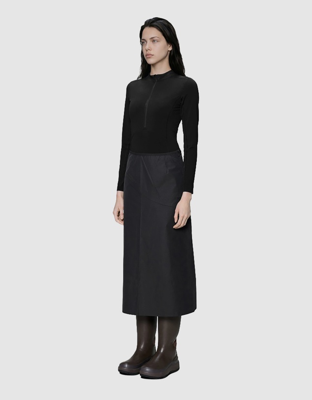 RAINS - Light Woven W Skirt Black
