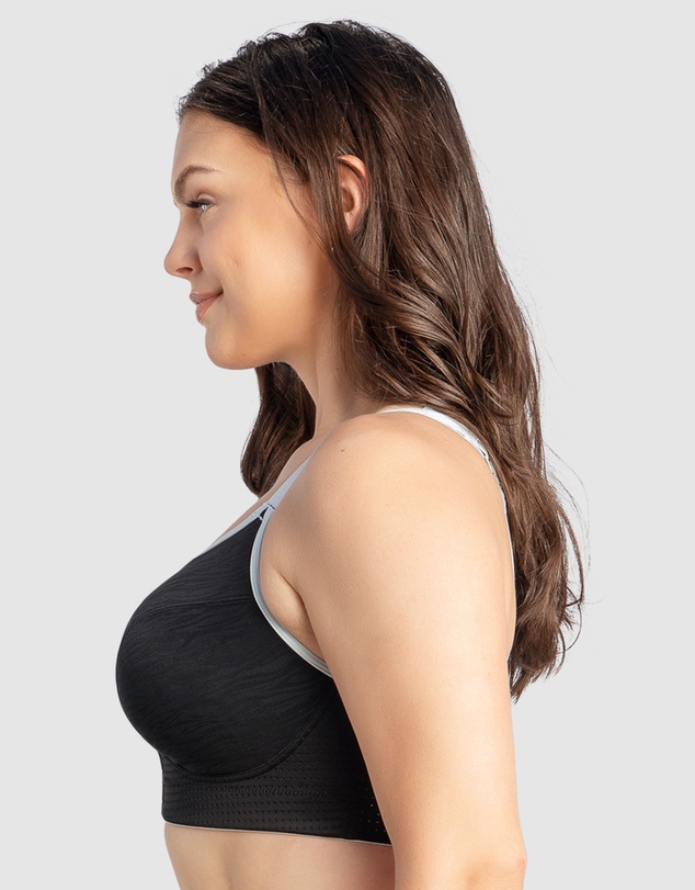 Parfait - Wave Wirefree Zip Front Sports Bra