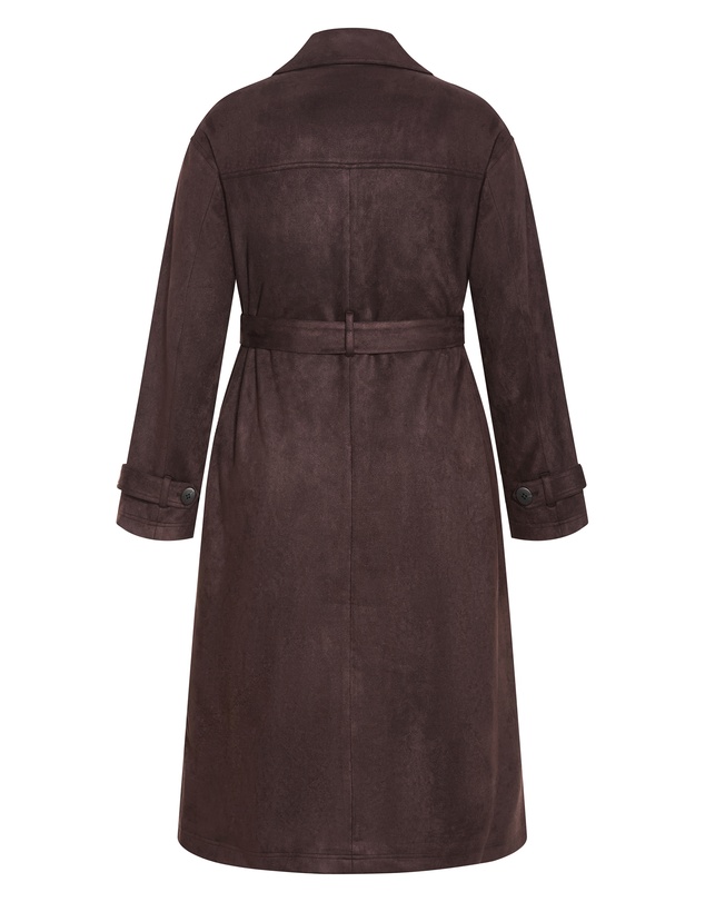 City Chic - Eliza Sueded Trench