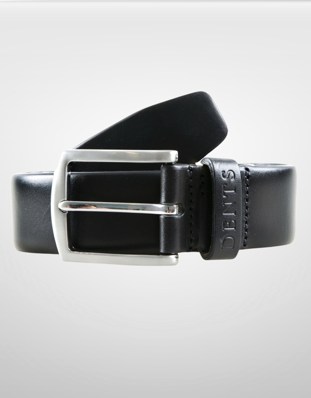 DENTS - Heritage Full Grain Leather Belt with Satin Nickel Buckle