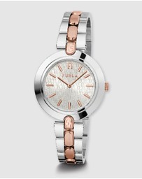 Furla - Furla Logo Links Silver Tone