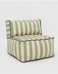 Phile - Striped Toddler Lounger – Green