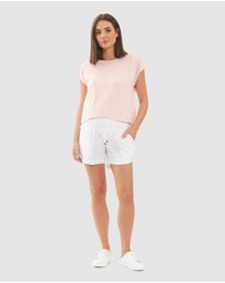 Ripe Maternity - Indi Shirred Linen Short