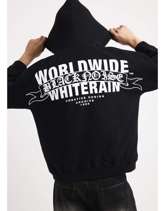 Black Noise White Rain - Carrier Zip Hoodie
