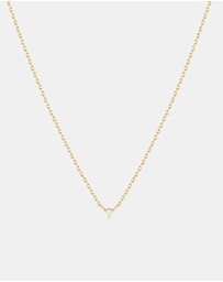 Luna Rae - Solid Gold - Petite Diamond Necklace Single