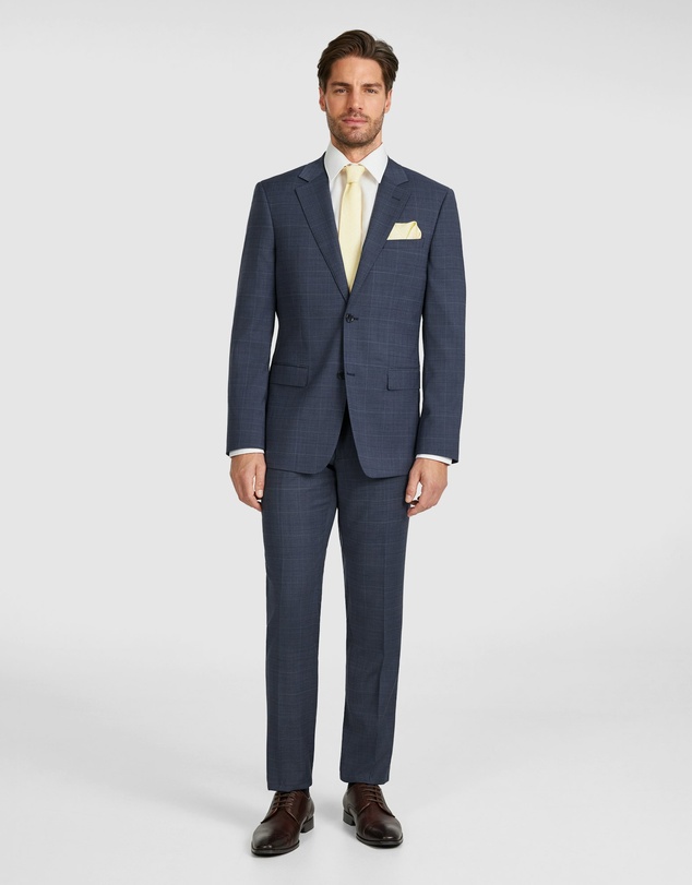 Tarocash - Lumen Check Wool Suit Jacket