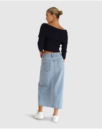 Belle & Bloom - More Than Words Collared Knit Top