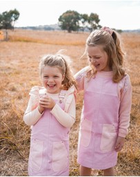 WITH LOVE FOR KIDS - Hazel Denim Pinafore Dress - Babies - Kids