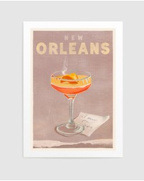Olive et Oriel - New Orleans Cocktail by The Whiskey Ginger Art Print