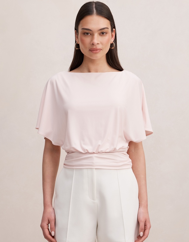Forever New - Piper Cinched Flutter Sleeves Top