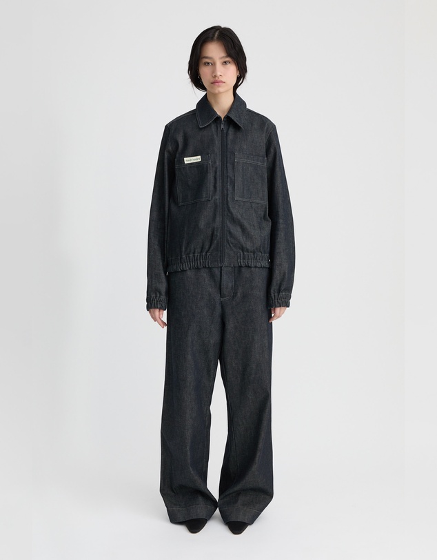 Madre Natura - Fig Denim Bomber Jacket