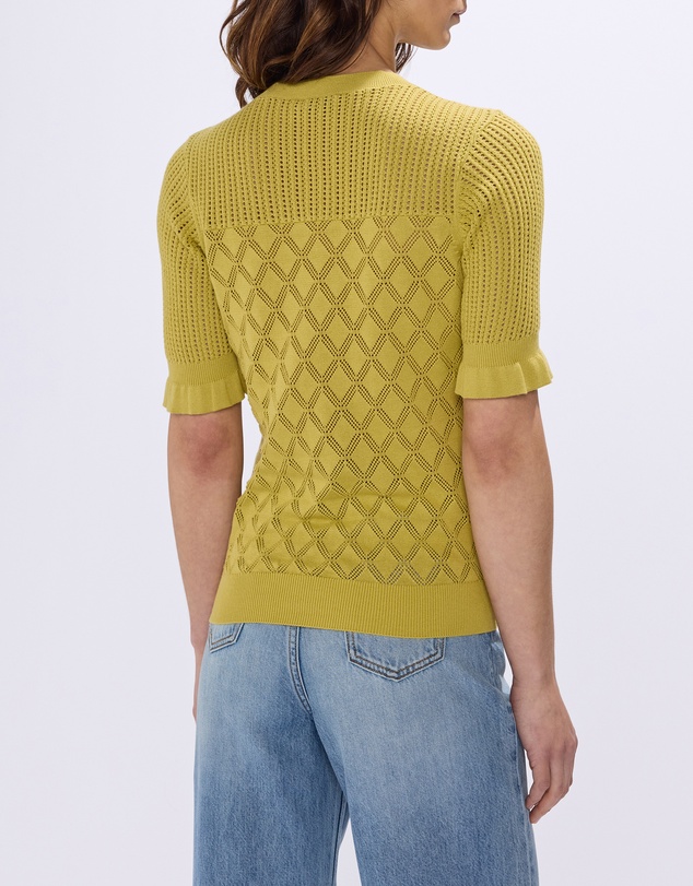 Marcs - Alibi Pointelle Cotton Knit Top