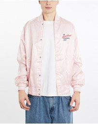 Vintage by The Real Deal - Pre Loved - Vintage 90s Chevy 'Heartbeat Of America' Satin Bomber Jacket