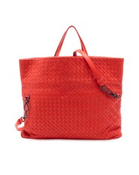 Pre-Loved by Azura Reborn - Pre-Loved Nappa Intrecciato Fold Over Satchel