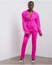 ROTATE - Lace Figure Fitted Blazer