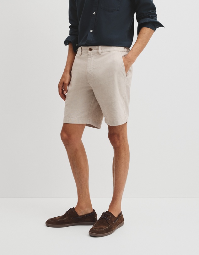 Country Road - Cotton Linen Stretch Textured Short