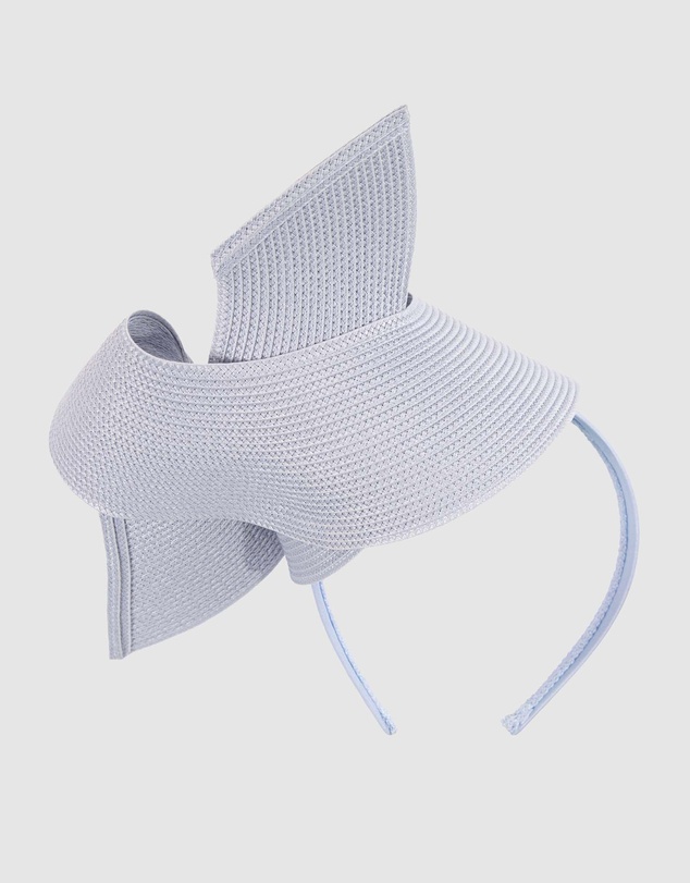 Max Alexander - Modern Blue Twisted Racing Fascinator